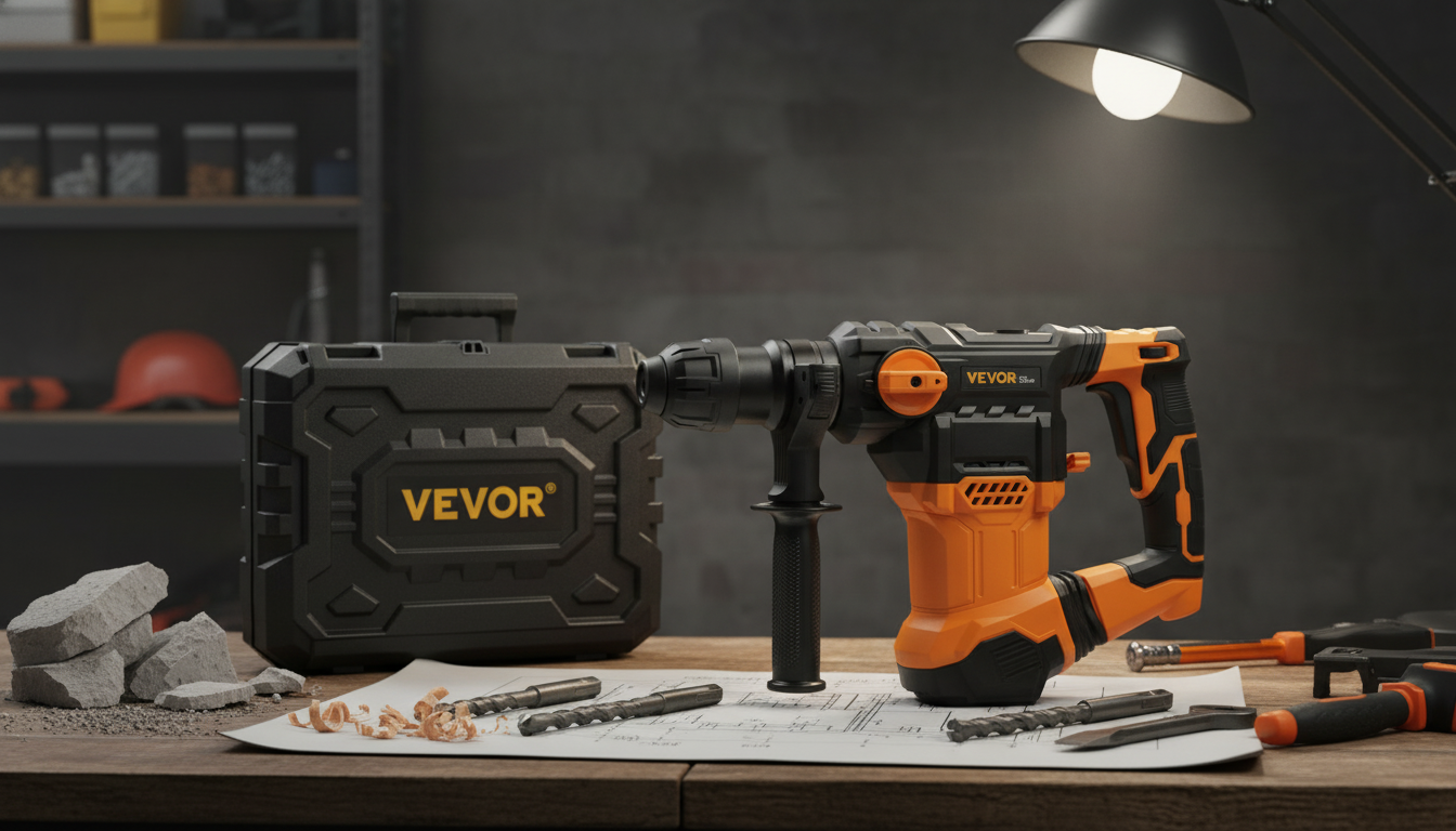 1500W SDS-Plus Rotary Hammer: 4 Modes for Concrete