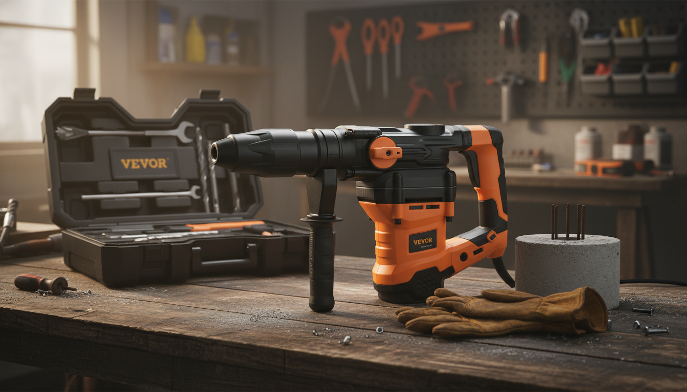 1600W Heavy-Duty Rotary Hammer Drill Guide