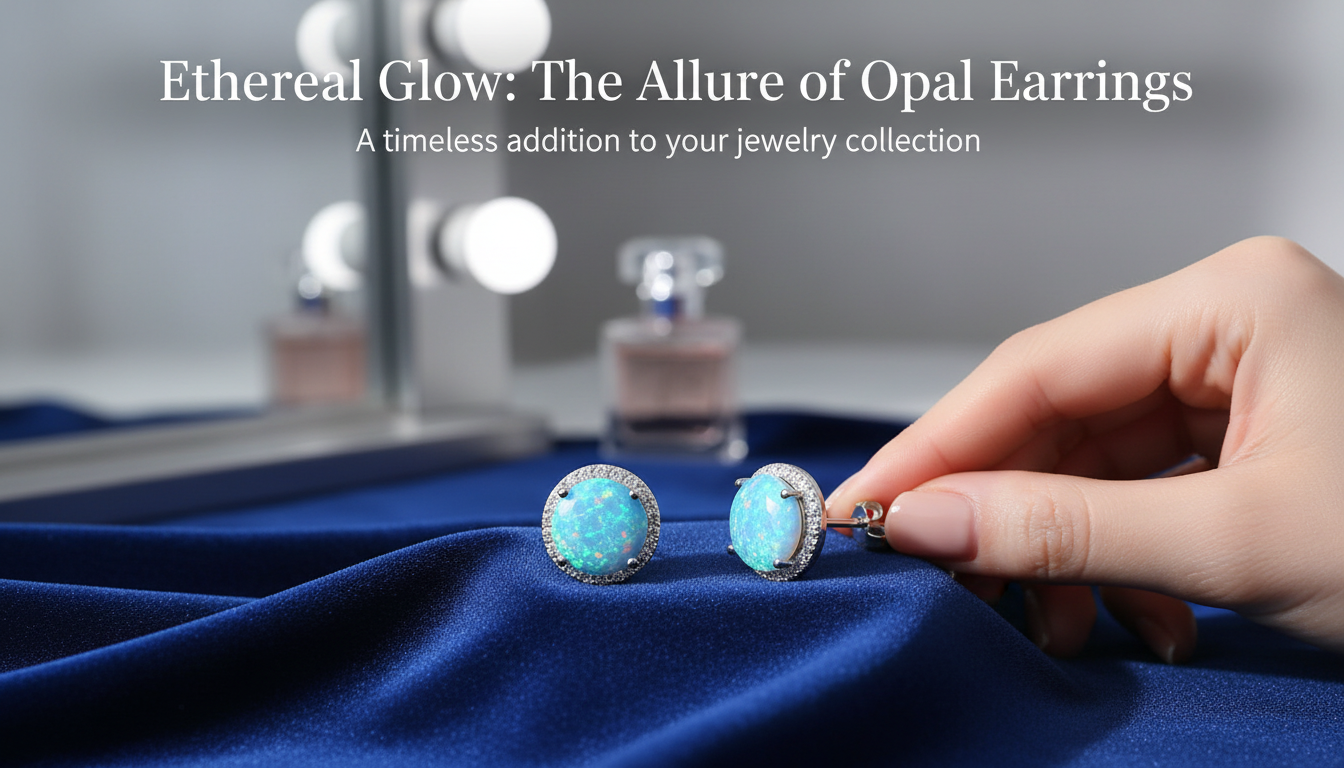 Opal Sterling Silver Stud Earrings: Subtle Daily Shine