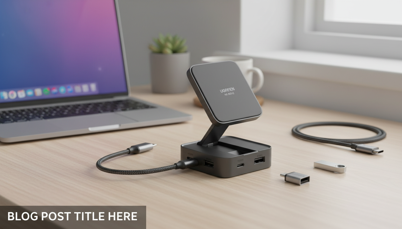 Foldable USB‑C Hub: 4K HDMI + Fast Charging On the Go